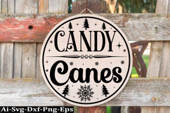 Christmas Round sign Svg Design Round Sign SVG quotes Product Image 1