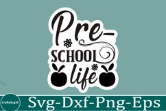 Back To School sticker svg Bundle School &amp; Teacher SVG Desig Product Image 7