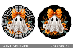 Cute Ghost Wind Spinner Design. Cute Halloween Wind Spinner Product Image 1