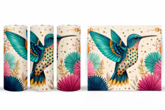 Hummingbird Tumbler Design. Hummingbird Sublimation Product Image 2