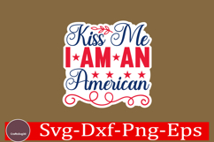4th of July Sticker Svg Design, Patriotics Quotes Svg, Product Image 1