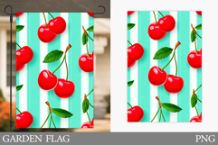 Cherry Garden Flag Design. Cherries Sublimation Product Image 1
