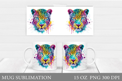Leopard Mug Design. Leopard Sublimation Product Image 1