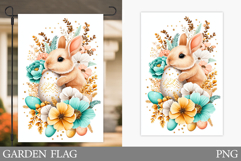Easter Bunny Garden Flag. Easter Garden Flag Design Product Image 1