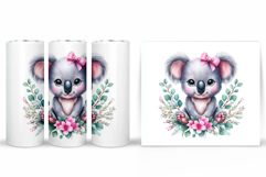 Cute Koala Tumbler Sublimation. Funny Koala Tumbler Design Product Image 2