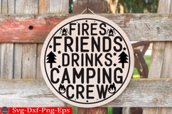 Camping Round Sign SVG Bundle | Adventure Round Sign Bundle Product Image 15