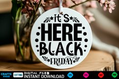Black Friday Round Sign SVG design, Black Friday Quotes Product Image 1