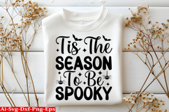 Tis The Season To Be Spooky Halloween SVG Design Product Image 1