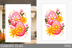 Easter Eggs Garden Flag. Easter Garden Flag Sublimation Product Image 1