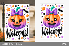 Halloween Pumpkin Garden Flag. Garden Flag Sublimation Product Image 1