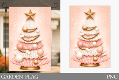 Christmas Tree Garden Flag. Christmas Garden Flag Design Product Image 1