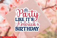 4th of July Sticker Svg Design, Patriotics Quotes Svg, 4t Product Image 1