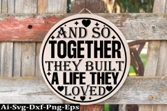 Family round sign design, Family SVG Quotes SVG Product Image 1