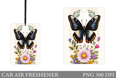 Butterfly Car Air Freshener Design. Butterfly Sublimation Product Image 1