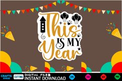 Happy new year sticker bundle Svg for Shirts 2025 New Year S Product Image 15