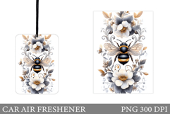 Bee Car Air Freshener. Flowers Car Air Freshener Product Image 1