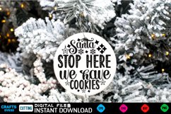 Christmas Round sign Svg design Christmas Svg holiday quotes Product Image 1