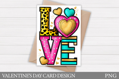 Love Card Printable. Valentines Card Design Product Image 1