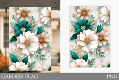 Flowers Garden Flag Design. Summer Garden Flag Sublimation Product Image 1