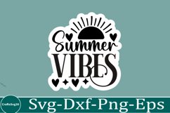 Summer sticker svg design Beach quotes Product Image 1