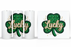 St Patrick Clover Tumbler. St Patrick Tumbler Sublimation Product Image 2