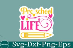 Back To School sticker svg Design School &amp; Teacher SVG Product Image 1