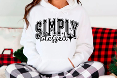 Simply Blessed SVG, Christian SVG PNG Product Image 3