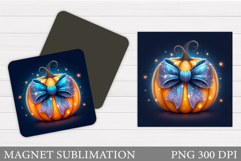 Pumpkin Magnet Design. Pumpkin Sublimation Product Image 1
