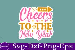 happy new year sticker Svg Bundle for Shirts 2025 New Year Product Image 15