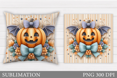 Halloween Pumpkin Pillow. Halloween Pillow Sublimation Product Image 1