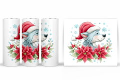 Christmas Wolf Tumbler. Christmas Tumbler Sublimation Product Image 2