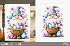 Easter Gnome Garden Flag. Easter Garden Flag Sublimation Product Image 1