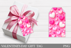 Valentines Gift Tag Design. Hearts Gift Tag Printable Product Image 1