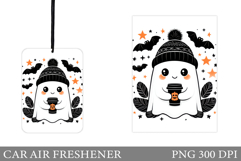 Cute Ghost Car Air Freshener. Cute Pumpkin Car Air Freshener Product Image 1