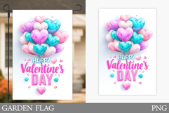 Valentines Day Garden Flag. Valentines Garden Flag Design Product Image 1