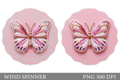 Butterfly Wind Spinner. Butterfly Sublimation Product Image 1