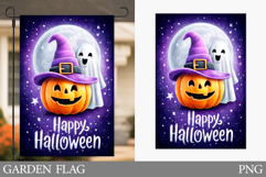 Halloween Pumpkin Garden Flag. Garden Flag Sublimation Product Image 1