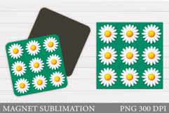 Daisy Flowers Magnet. Floral Magnet Design Product Image 1