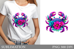 Crab T-Shirt Sublimation. Crab Sublimation Product Image 1