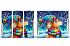 Christmas Deer Tumbler Design. Christmas Tumbler Sublimation Product Image 2