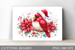Cardinal Cutting Board Design. Christmas Cutting Board Product Image 1