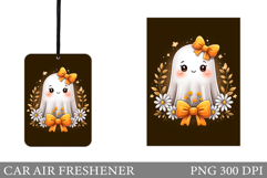 Cute Ghost Car Air Freshener. Halloween Car Air Freshener Product Image 1