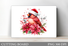 Cardinal Cutting Board Design. Christmas Cutting Board Product Image 1