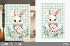 Easter Bunny Garden Flag. Easter Garden Flag Sublimation Product Image 1