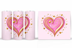 Heart Tumbler Design. Valentine Tumbler Wrap Sublimation Product Image 2
