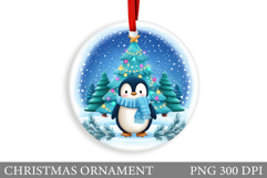 Cute Penguin Christmas Ornament. Christmas Ornament Design Product Image 1