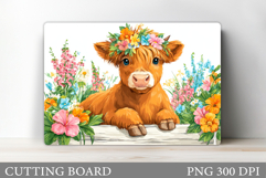 Cute Cow Cutting Board Design. Cow Kitchen Cutting Board Product Image 1