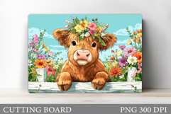 Cute Cow Cutting Board Design. Cow Kitchen Cutting Board Product Image 1