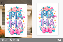 Mother's Day Garden Flag. Flowers Garden Flag Sublimation Product Image 1