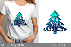 Christmas Tree T-Shirt Design. Christmas Tree Sublimation Product Image 1